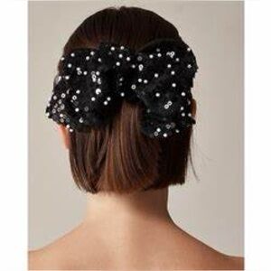 J.Crew Sequin sheer hair bow CE509